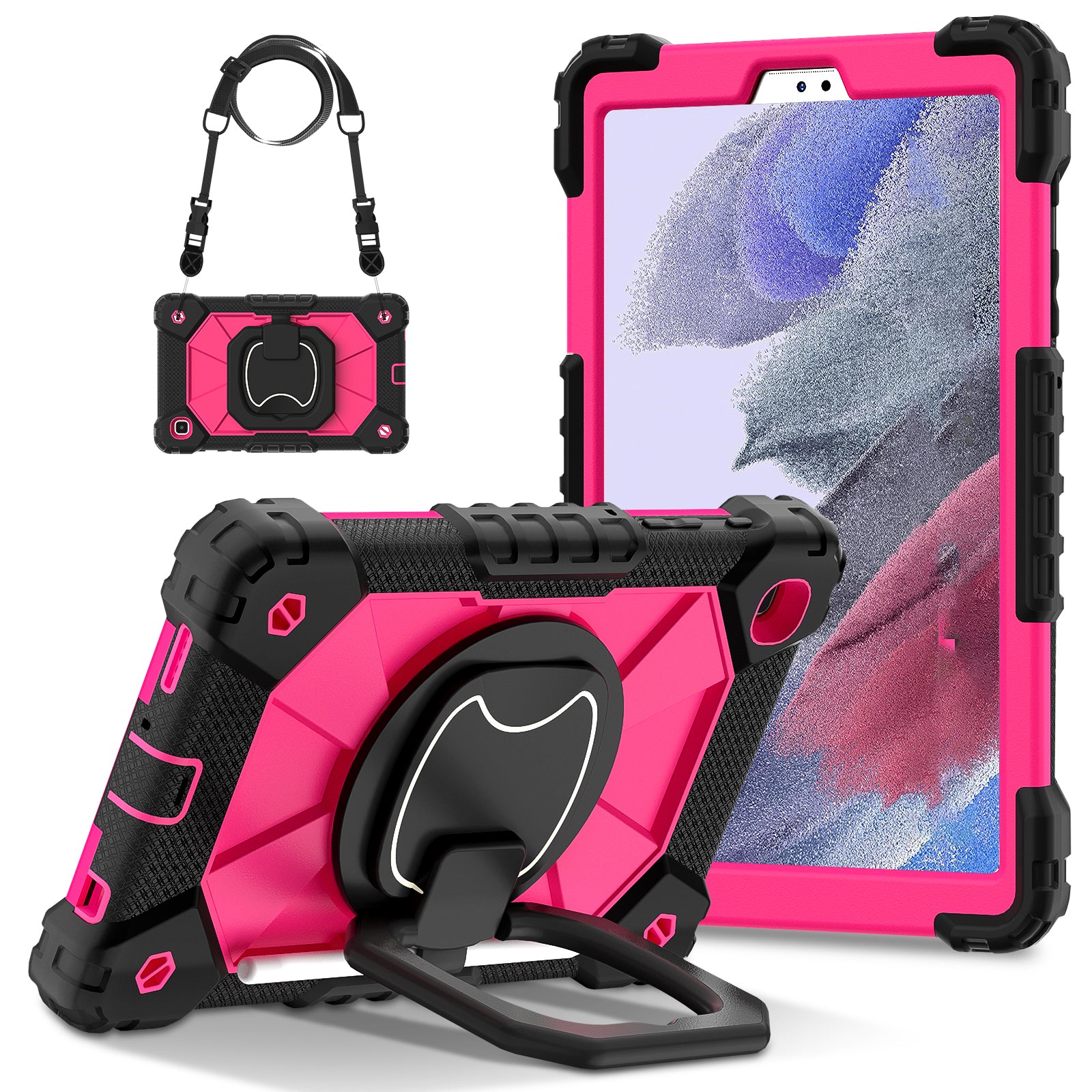 C3 Rugged Case for Samsung Galaxy Tab A7 Lite 8.7-inch T220 / T225 Kickstand Cover with Shoulder Strap C3 Rugged Case for Samsung Galaxy Tab A7 Lite 8.7-inch T220 / T225 Kickstand Cover with Shoulder Strap
